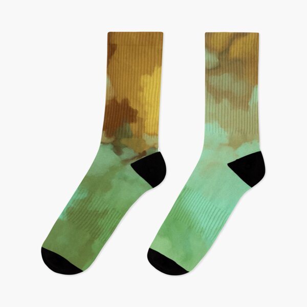 Item preview, Abstract, contemporary, painting, pattern, teal, yellow, ochre, green designed and sold by Svitac.