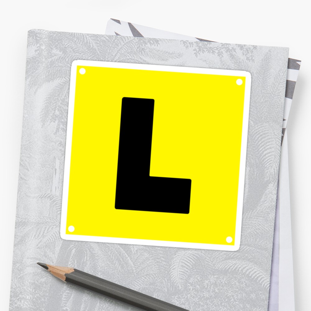 l-plate-learner-driver-stickers-by-smarttees-redbubble