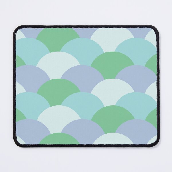 Item preview, Mermaid Fish Scale Underwater Wavy Pattern Blue designed and sold by NamColors.