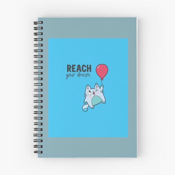 Item preview, Reach Your Dream Floating Kittie Graphic  designed and sold by LemonMuMu.