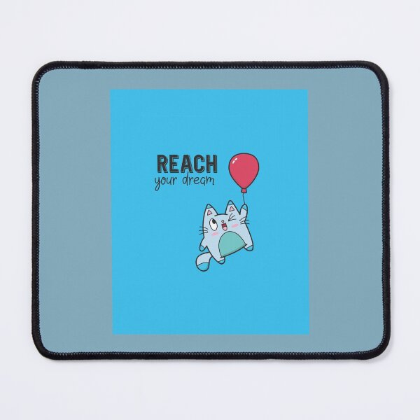 Item preview, Reach Your Dream Floating Kittie Graphic designed and sold by LemonMuMu.