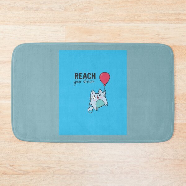 Item preview, Reach Your Dream Floating Kittie Graphic  designed and sold by LemonMuMu.