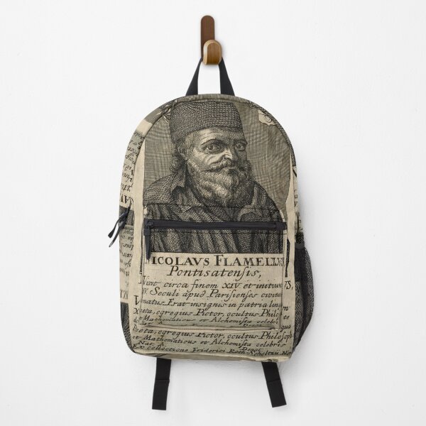 Item preview, Nicolas Flamel line engraving artwork designed and sold by Vintage Designs +.