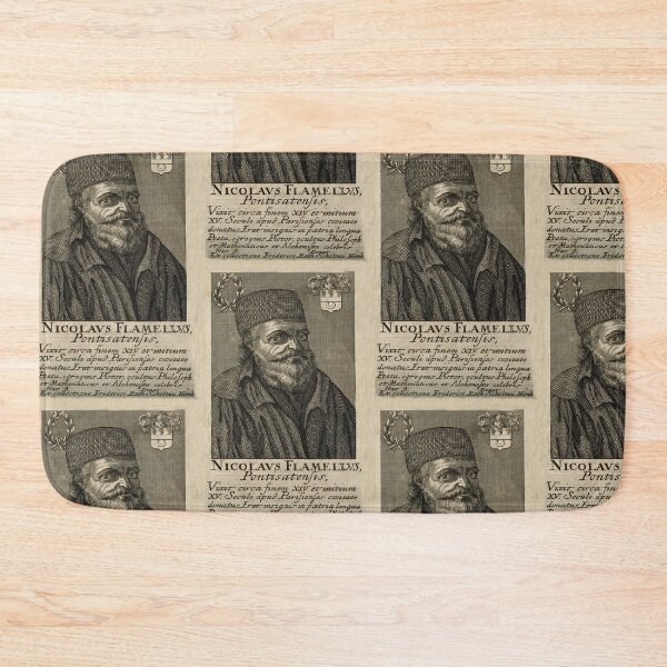 Item preview, Nicolas Flamel line engraving artwork designed and sold by Vintage Designs +.