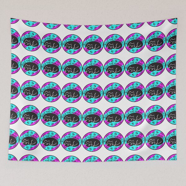 Item preview, Rule The Humans napping cat funny kitty kittens lover cute adorable neko meow nyaa purr pawsome joke designed and sold by LemonMuMu.