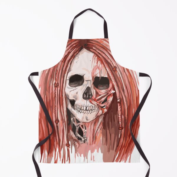 Item preview, a horror skull with dreadlocks designed and sold by AlinaGil.