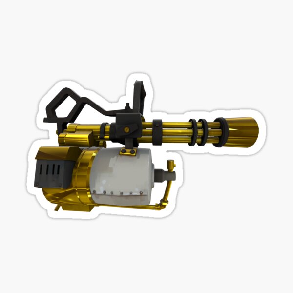 "TF2 Heavy Minigun Australium Weapon" Sticker for Sale by burba Redbubble