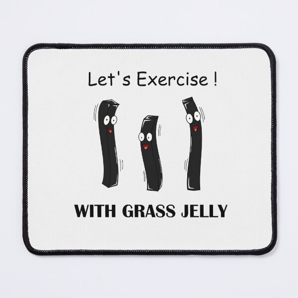 Item preview, Let's exercise with grass jelly dance funny cartoon  designed and sold by Panya-Design.