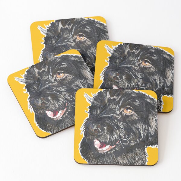 Item preview, Happy Cockapoo on yellow designed and sold by RachRulu.