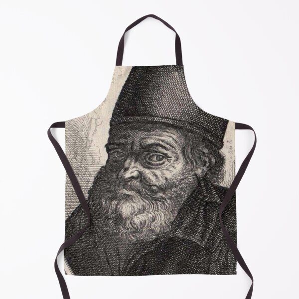 Item preview, The Alchemist Nicolas Flamel line engraving artwork designed and sold by Vintage Designs +.