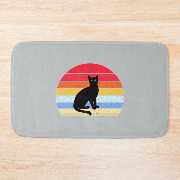 Item preview, Retro vintage black cat    designed and sold by LemonMuMu.
