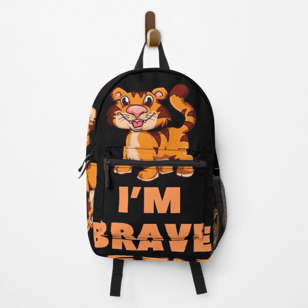 Item preview, I’m Brave-Baby Tiger-Black Background designed and sold by Trendi61.