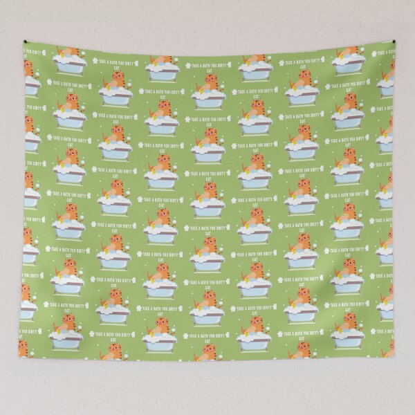 Item preview, TAKE A BATH YOU DIRTY CAT   designed and sold by LemonMuMu.