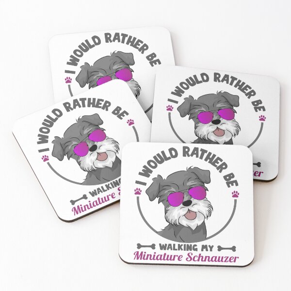 Item preview, I'D RATHER BE WALKING MY MINIATURE SCHNAUZER COLLECTION designed and sold by JRM Tees & More Store.