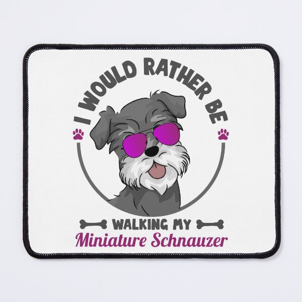 Item preview, I'D RATHER BE WALKING MY MINIATURE SCHNAUZER COLLECTION designed and sold by JRM Tees & More Store.