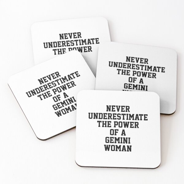 Item preview, Gemini Zodiac Sign gift omniscience Never Underestimate The Power Of A Gemini Woman Birthday Gift, funny sarcastic saying offended Horoscope Meme for Best Friend bf gf designed and sold by joygift369.