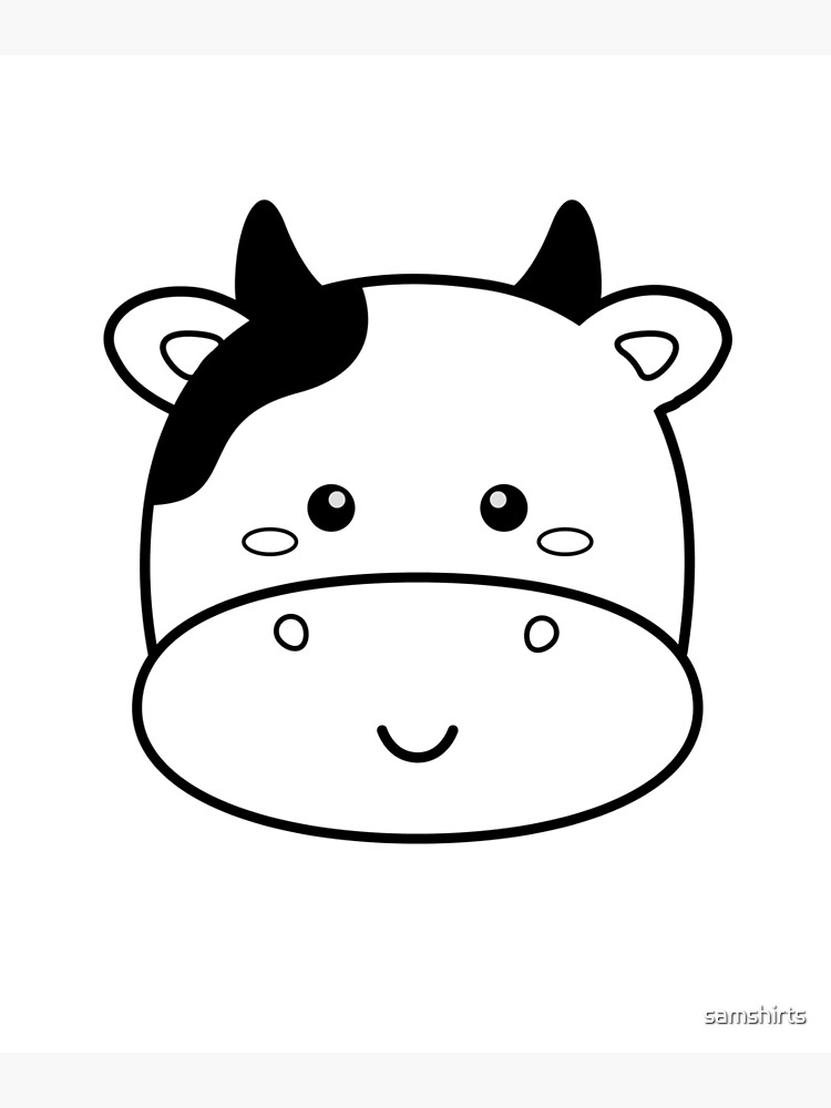 Close Up Cow Sketch