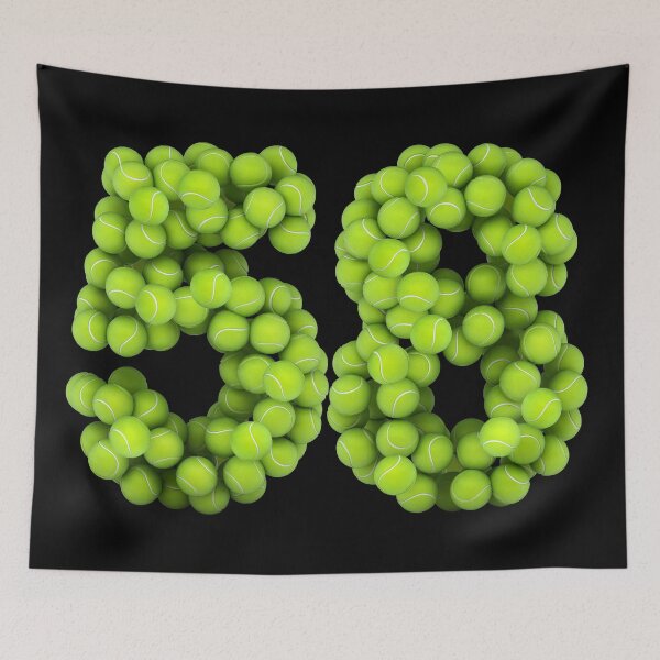 Item preview, Tennis Player Number 58 - Tennis Sports fifty-eight Game Set Match 58 designed and sold by elhefe.