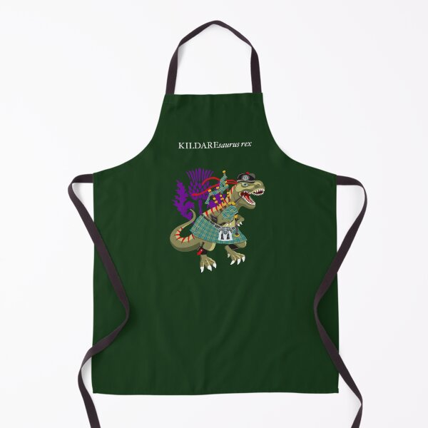Item preview, Clanosaurus Rex KILDAREsaurus Plaid Kildare Irish Ireland Family Tartan designed and sold by Lisa Rotenberg.