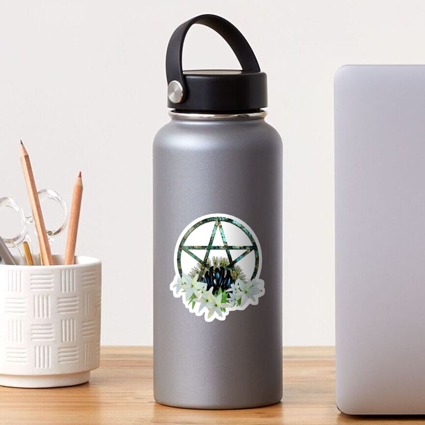 Limited Edition Flowers & Pentacle Collection - Design Five Sticker