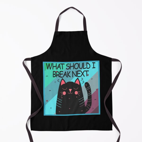 Item preview, What Should I Break Next eye rolling cat funny kitty kittens lover cute adorable neko meow nyaa pur designed and sold by LemonMuMu.