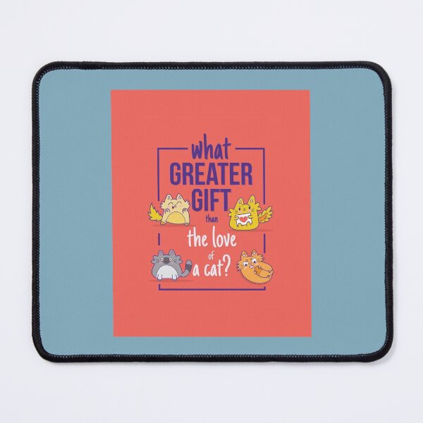 Item preview, What Greater Gift Than The Love of a Cat Graphic designed and sold by LemonMuMu.