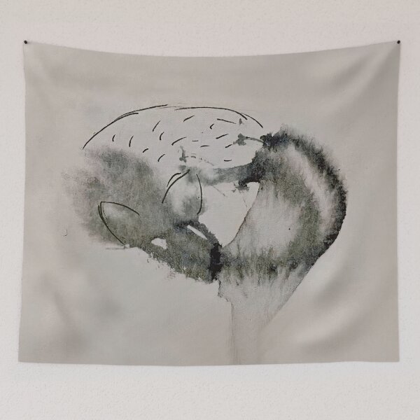 Item preview, Sleepy Inky Fox designed and sold by megvcreative.
