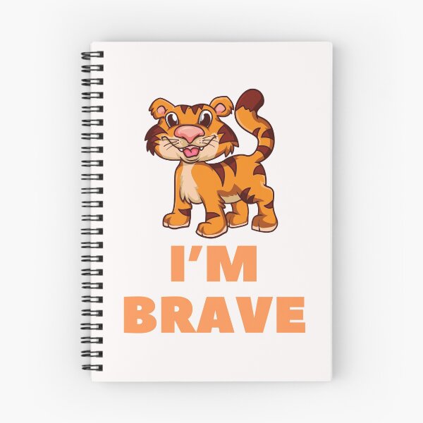 Item preview, I’m Brave-Baby Tiger-White Background  designed and sold by Trendi61.