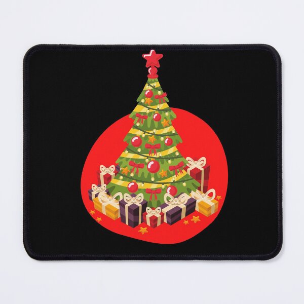 Item preview, Hand Drawn Painted Christmas tree with balls illustration designed and sold by Red-ElYoubi.