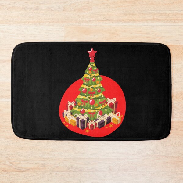 Item preview, Hand Drawn Painted Christmas tree with balls illustration designed and sold by Red-ElYoubi.