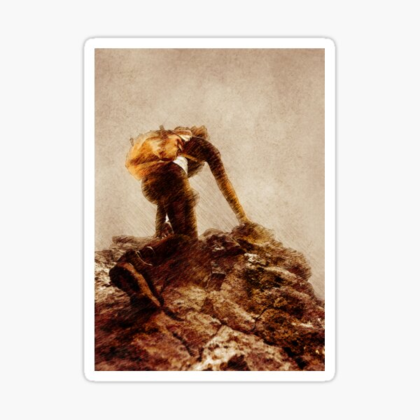 Item preview, mountaineer climbing sport art #mountaineer #climbing #sport designed and sold by JBJart.