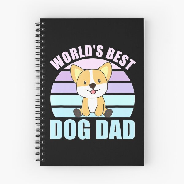 Item preview, Worlds Best Dog Dad   Dog Corgi Vintage Retro Sunset   designed and sold by LemonMuMu.