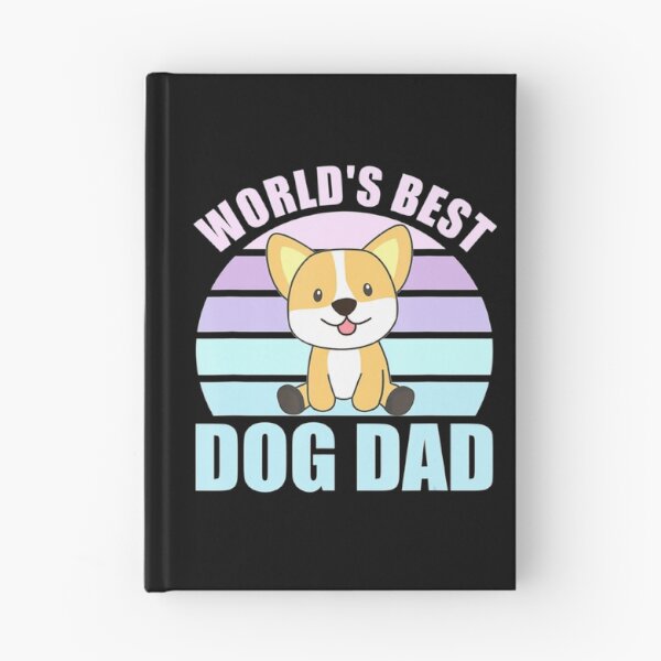 Item preview, Worlds Best Dog Dad   Dog Corgi Vintage Retro Sunset   designed and sold by LemonMuMu.