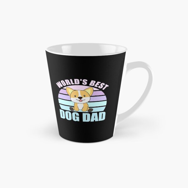 Item preview, Worlds Best Dog Dad   Dog Corgi Vintage Retro Sunset   designed and sold by LemonMuMu.