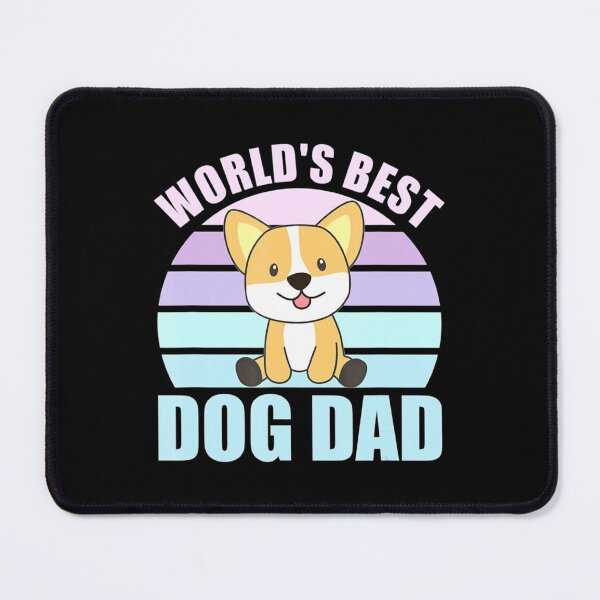 Item preview, Worlds Best Dog Dad Dog Corgi Vintage Retro Sunset designed and sold by LemonMuMu.