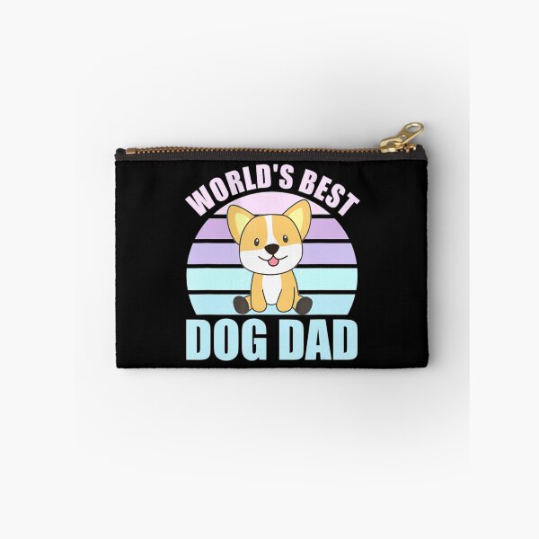 Item preview, Worlds Best Dog Dad   Dog Corgi Vintage Retro Sunset   designed and sold by LemonMuMu.