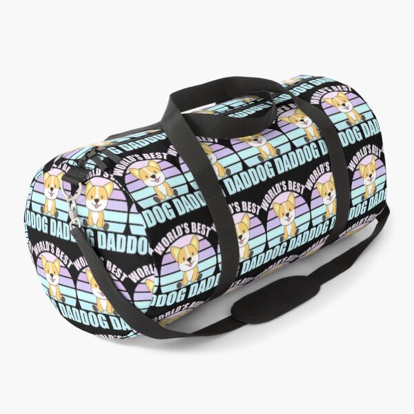 Item preview, Worlds Best Dog Dad   Dog Corgi Vintage Retro Sunset   designed and sold by LemonMuMu.