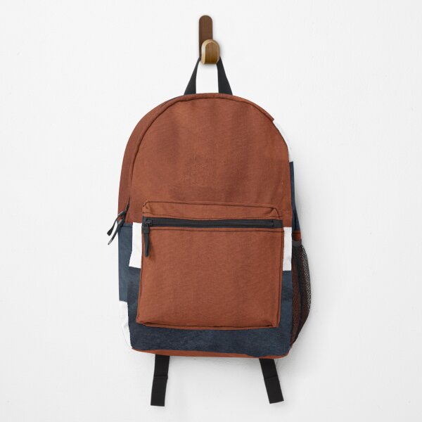 Item preview, Terracotta and navy color blocks designed and sold by WhalesWay.