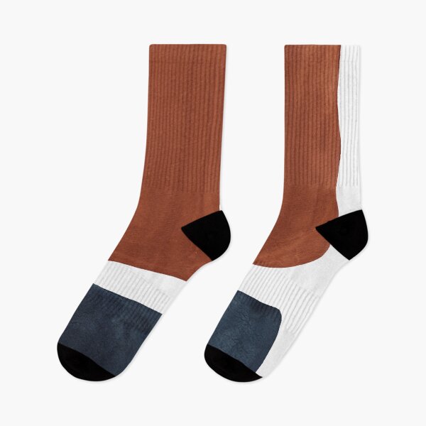 Item preview, Terracotta and navy color blocks designed and sold by WhalesWay.