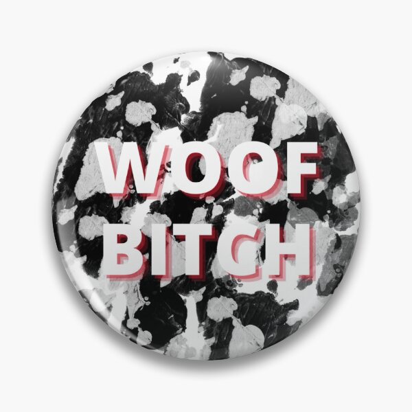 Item preview, Woof Bitch Gameday Pattern Pin  designed and sold by Miranda Pickens.