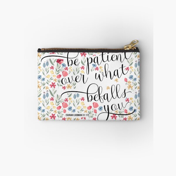 Item preview, Be patient over what befalls you - Surah Luqman 31:17 designed and sold by Pink Pastel Studio.