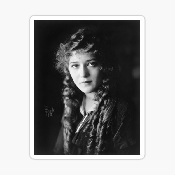 Young Mary Pickford Sticker