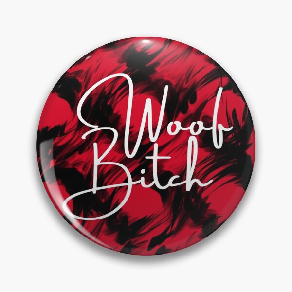 Item preview, Woof Bitch Script Gameday Pin  designed and sold by Miranda Pickens.
