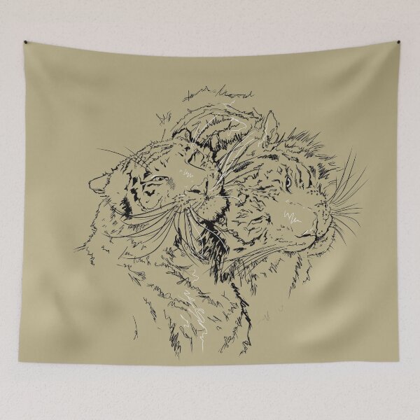 Item preview, Tigers.Digital art. designed and sold by bluefox15.