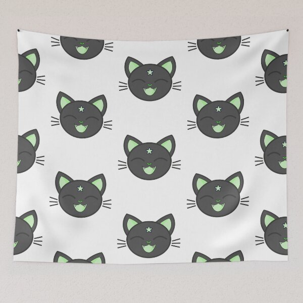Item preview, Cat head with star 1 designed and sold by thatsit-itslit.