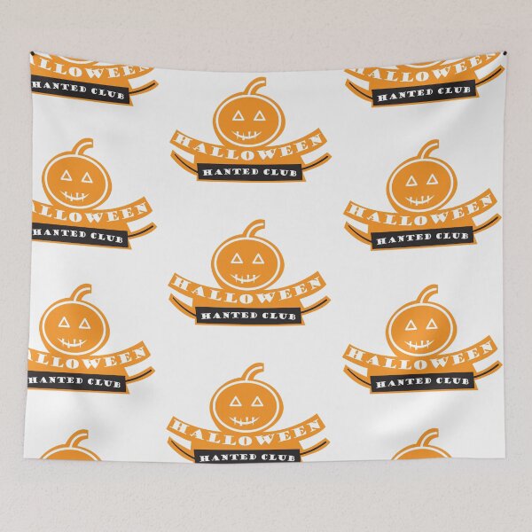 Item preview, Halloween Hanted Club color white designed and sold by ferrango.
