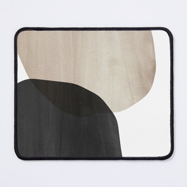Item preview, Black and beige abstract stones designed and sold by WhalesWay.