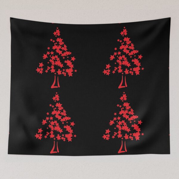 Item preview, Hand Drawn Painted Red Christmas tree designed and sold by Red-ElYoubi.