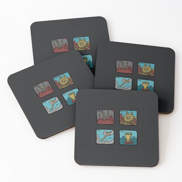 Item preview, Tarot Minor Arcana Squares designed and sold by FurtherShoreDesigns.