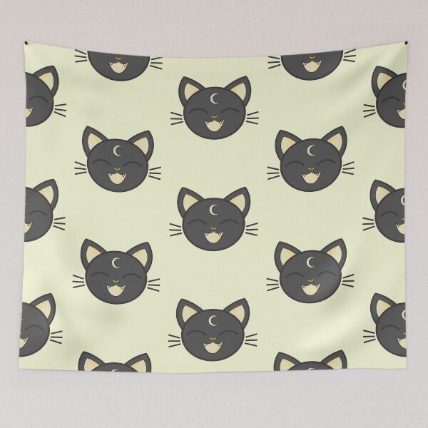 Item preview, Cat head with moon 1.1 designed and sold by thatsit-itslit.